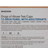 Drugs of Abuse Test McKesson 12-Drug Panel with Adulterants AMP BAR BUP BZO COC mAMP/MET MDMA MOP300 MTD OXY PCP THC OX pH SG Urine Sample 25 Tests 16-6125A3 Box/25 7557536 MCK BRAND 1101519_BX Drugs of Abuse Test McKesson 12-Drug Panel with Adulterants AMP BAR BUP BZO COC mAMP/MET MDMA MOP300 MTD OXY PCP THC OX pH SG Urine Sample 25 Tests 16-6125A3 Box/25 7557536 MCK BRAND 1101519_BX