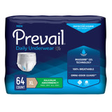 Prevail Daily Underwear Absorbent Underwear Pull On with Tear Away Seams Adult X-Large Male Disposable Heavy Absorbency, PUM-514, Bag of 16