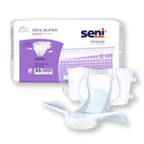 Seni Super Incontinence Brief Adult X-Small Unisex Disposable Heavy Absorbency, S-XS25-BS1, Case of 75
