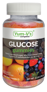 Glucose Supplement YumV's 60 per Bottle Gummy Assorted Flavors 9061-06-YMC Case of 12