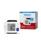 Digital Blood Pressure Monitor Wrist Cuff Omron 3 Series Automatic Inflation Wrist Adult Large Cuff BP6100 Each/1 C-110 Omron Healthcare 1150429_EA
