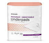 Underpad McKesson Ultimate Breathable 30 X 36 Inch Disposable Fluff / Polymer Heavy Absorbency UPMX3036 Bag/5 6101157 MCK BRAND 1075429_BG