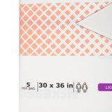 McKesson Ultimate Breathable Disposable Underpad 30 X 36 Inch Fluff / Polymer Heavy Absorbency, UPMX3036, Bag of 5