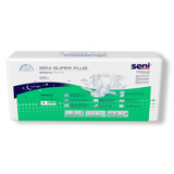 Seni Super Plus Incontinence Brief Adult Large Unisex Disposable Heavy Absorbency, S-LA25-BP1, Pack of 25