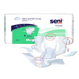 Seni Super Plus Incontinence Brief Adult Large Unisex Disposable Heavy Absorbency, S-LA25-BP1, Pack of 25