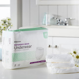 McKesson Absorbent Underwear Pull On with Tear Away Seams Adult Medium Unisex Disposable Heavy Absorbency, UWEXTMD, Case of 64