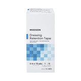 McKesson Water Resistant Dressing Retention Tape with Liner White 6 Inch X 10 Yard Nonwoven / Printed Release Paper NonSterile, 16-4806, Box of 1