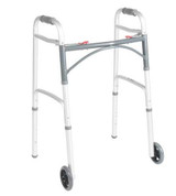 Folding Walker Adjustable Height McKesson Aluminum Frame 350 lbs. Weight Capacity 25 to 32-1/4 Inch Height 146-10211-1 Each/1 745820001 MCK BRAND 1128908_EA