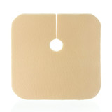 DermaFoam Tracheostomy Foam Dressing 3-1/2 X 3-1/2 Inch Without Border Waterproof Backing Nonadhesive Fenestrated Square Sterile, 45330, Pack of 1