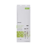 Underarm Crutches McKesson Aluminum Frame Youth / Adult / Tall Adult 300 lbs. Weight Capacity Push Button Adjustment 146-RTL10433 Case/8 71358 MCK BRAND 1095263_CS