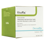 RiteFix Water Resistant Dressing Retention Tape with Liner White 1 Inch X 11 Yard Nonwoven NonSterile, 68111, Pack of 1