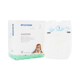 Unisex Baby Diaper McKesson Size 1, Heavy Absorbency BD-SZ1 Case of 6