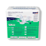 Seni Super Plus Incontinence Brief Adult Medium Unisex Disposable Heavy Absorbency, S-ME10-BP1, Case of 40