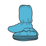 Boot Cover Hi Guard One Size Fits Most Knee High Nonskid Sole Blue NonSterile 69571 Pack/50 PRO3000 O&M Halyard Inc 204038_PK