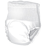 McKesson Absorbent Underwear Pull On with Tear Away Seams Adult X-Large Unisex Disposable Heavy Absorbency, UW33853, Bag of 14
