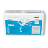 Seni Classic Plus Incontinence Brief Adult Medium Unisex Disposable Moderate Absorbency, S-ME25-BC2, Case of 100