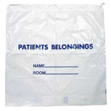 Patient Belongings Bag 18-1/2 X 20 Inch Polyethylene Snap Closure White PB01 Each/1 2655C Donovan Industries 312767_EA