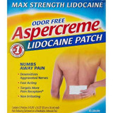 Topical Pain Relief Aspercreme4% Strength Lidocaine Patch 5 per Box 04116705840 Box/5 11-0610-9-00000 Aventis Pharmaceuticals 1093076_BX Topical Pain Relief Aspercreme4% Strength Lidocaine Patch 5 per Box 04116705840 Box/5 11-0610-9-00000 Aventis Pharmaceuticals 1093076_BX