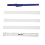 McKesson Skin Marker with Ruler and Labels, Prep-Resistant Gentian Violet Ink, Sterile, Box of 50