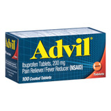 Advil Pain Relief 200 mg Strength Ibuprofen Tablet 100 per Bottle, 00573016040, Bottle of 1