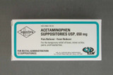 Pain Relief 650 mg Strength Acetaminophen Rectal Suppository 12 per Box, 45802073030, Box of 12