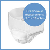 MoliCare Premium Mobile 6D Absorbent Underwear Pull On with Tear Away Seams Adult X-Large Unisex Disposable Moderate Absorbency, 915834, Case of 56