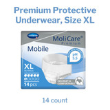 MoliCare Premium Mobile 6D Absorbent Underwear Pull On with Tear Away Seams Adult X-Large Unisex Disposable Moderate Absorbency, 915834, Case of 56