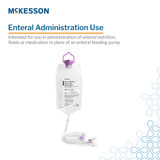 McKesson Gravity Feeding Bag Set with ENFit Connector 1200 mL, 16-702500, Pack of 1