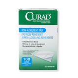 Curad Non-Adherent Dressing 2 X 3 Inch Sterile 100 per Pack, NON25700, Box of 100