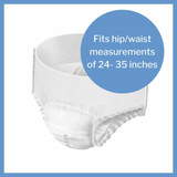 MoliCare Premium Mobile 6D Absorbent Underwear Pull On with Tear Away Seams Adult Small Unisex Disposable Moderate Absorbency, 915831, Bag of 14