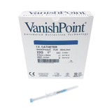 VanishPoint Peripheral IV Catheter 22 Gauge 1 Inch Polyurethane Straight Hub Non Blood Control Passive Safety, 31331, Case of 200