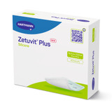 Zetuvit Plus Silicone Super Absorbent Dressing Silicone Adhesive 5 X 5 Inch Square, 413812, Box of 10