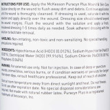 Wound Irrigation Solution McKesson Puracyn Plus 16.9 oz. Spray Bottle NonSterile Hypochlorous Acid HOCI 0.012% Sodium Hypochlorite NaOCI 0.001% Electrolyzed Water H2O 99.916% Sodium Chloride NaCI 0.031% Phosphates 0.040% 186-60 2601002 MCK BRAND 1113217_CS Wound Irrigation Solution McKesson Puracyn Plus 16.9 oz. Spray Bottle NonSterile Hypochlorous Acid HOCI 0.012% Sodium Hypochlorite NaOCI 0.001% Electrolyzed Water H2O 99.916% Sodium Chloride NaCI 0.031% Phosphates 0.040% 186-60 2601002 MCK BRAND 1113217_CS