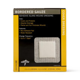 Medline Island Dressing 6 X 6 Inch Square Sterile Water Resistant Nonwoven Backing, MSC3266, Box of 15