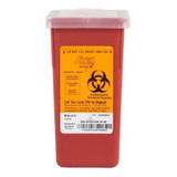 Sharps Sharps Container Red Base 7 H X 3-1/2 W X 3-1/2 D Inch Vertical Entry 0.25 Gallon, 8702, Case of 72