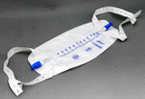 Urinary Leg Bag AMSure Anti-Reflux Valve, Push-Pull Drain Valve Sterile Fluid Path 600 mL Vinyl AS306N Pack of 1