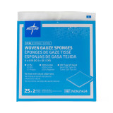 USP Type VII Gauze Sponge Cotton 12-Ply 4 X 4 Inch Square Sterile NON21424 Box/25 281100 MEDLINE 529065_BX