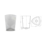 Graduated Beaker Oakridge Products Pathology Container Polypropylene 1 000 mL 32 oz. 0410-1100 Each/1 Jun-73 OakRidge Products 1039881_EA
