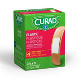 Adhesive Strip Curad3/4 X 3 Inch Plastic Rectangle Tan Sterile NON25500 Box/100 450099 MEDLINE 747083_BX