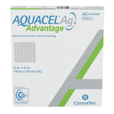 Aquacel Ag Advantage Silver Hydrofiber Dressing 6 X 6 Inch Square Sterile, 422298, Pack of 1