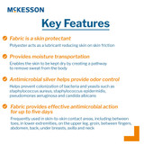 McKesson Silver Moisture Wicking Fabric 10 X 36 Inch Rectangle Sterile, 16-1036S, Case of 60