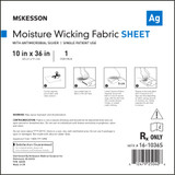 McKesson Silver Moisture Wicking Fabric 10 X 36 Inch Rectangle Sterile, 16-1036S, Case of 60