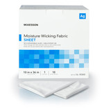 McKesson Silver Moisture Wicking Fabric 10 X 36 Inch Rectangle Sterile, 16-1036S, Box of 10