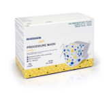 Procedure Mask McKesson Pleated Earloops Child Size Kid Design Blue and Yellow Polka Dot NonSterile ASTM Level 1 Pediatric 16-1000 Case/750 16-PDC7 MCK BRAND 1162227_CS