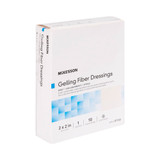 McKesson Gelling Fiber Wound Dressing 2 X 2 Inch Square Sterile, 87200, Box of 10