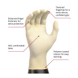 Exam Glove Diamond Grip X-Large NonSterile Latex Standard Cuff Length Textured Fingertips White Not Chemo Approved MF-300-XL Box/100 NON256145 MICROFLEX MEDICAL 307874_BX