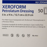 Xeroform Xeroform Petrolatum Impregnated Dressing Rectangle 5 X 9 Inch Sterile, DKC20068, Case of 200