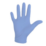 Aquasoft Exam Glove X-Small NonSterile Nitrile Standard Cuff Length Textured Fingertips Blue Chemo Tested, 43932, Box of 300