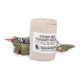 ETD Trauma Pressure Dressing with Wrap 4 X 70 Inch C-Clasp Closure Tan / White Sterile Standard Compression, 30-0031, Pack of 1