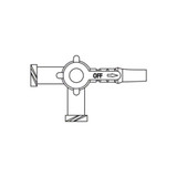 Discofix Stopcock 3 Way, 455991, Case of 100